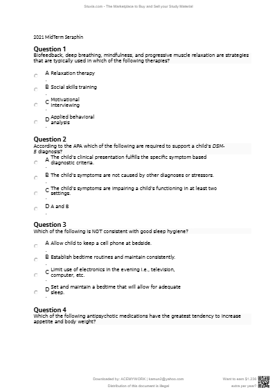 2025_MidTerm NRNP6665 / 2025 MidTerm Seraphin NRNP 6665 100 questions answered and graded.