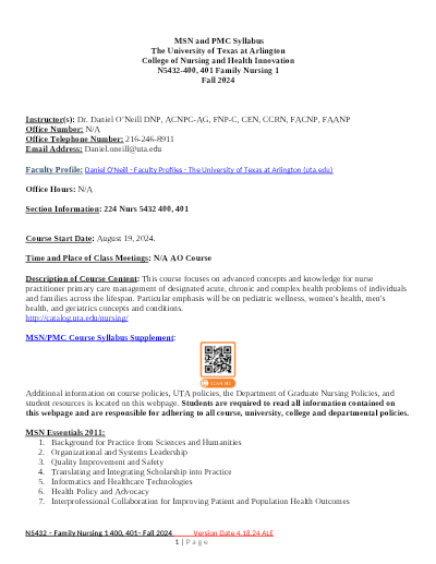 NURS 5432 Family I Midterm Exam - University Of Texas At Arlington (UTA): Questions With Solutions