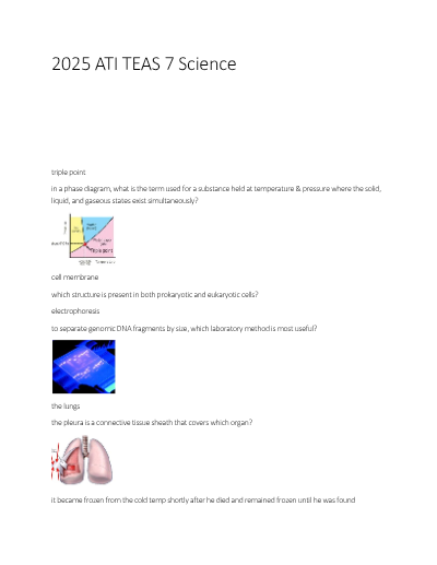 2025 ati teas 7 science