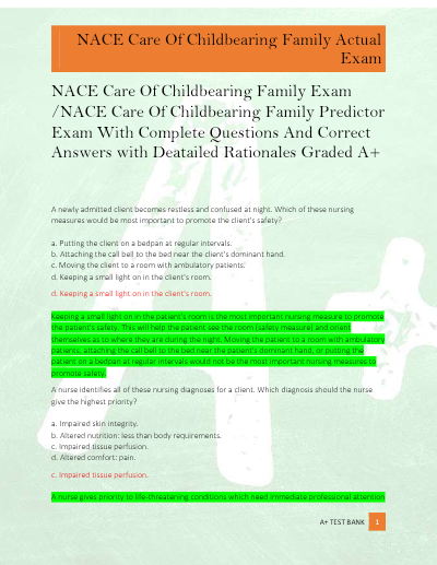 Nace care of childbearing family