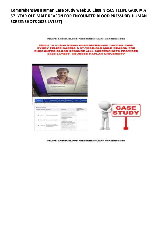 Felipe Garcia 57-Year-Old Reason for Encounter Highblood Pressure Latest Case 2025