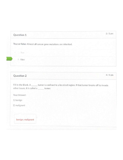 BIOD 210 Genetics Final Exam