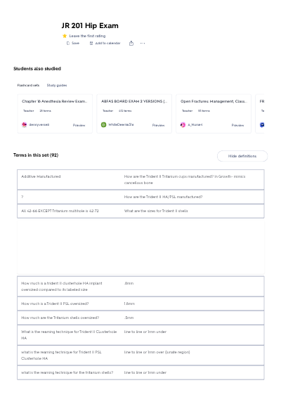 JR 201 HIP ACTUAL EXAM PAPER 2026 QUESTIONS WITH ANSWERS GRADED A+