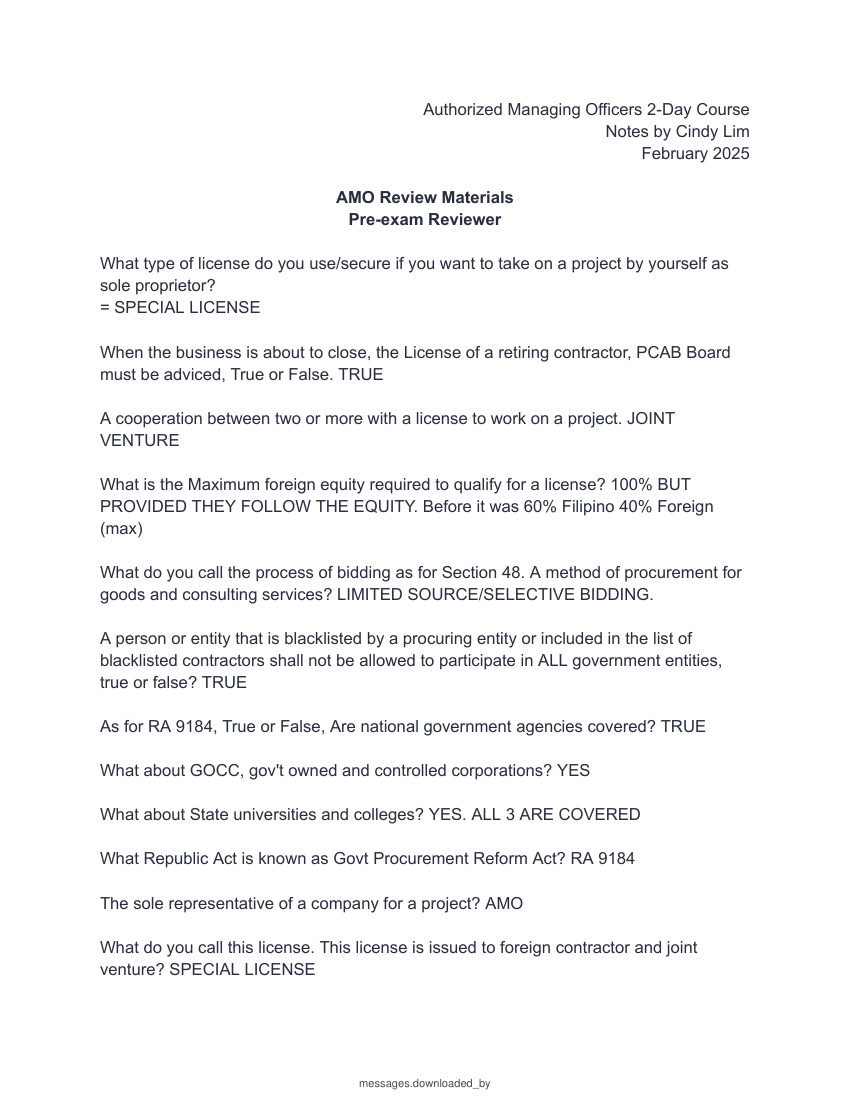 PCAB-AMO TEST EXAM 2025 ACTUAL EXAM QUESTIONS WITH 100% CORRECT SOLUTIONS 2026