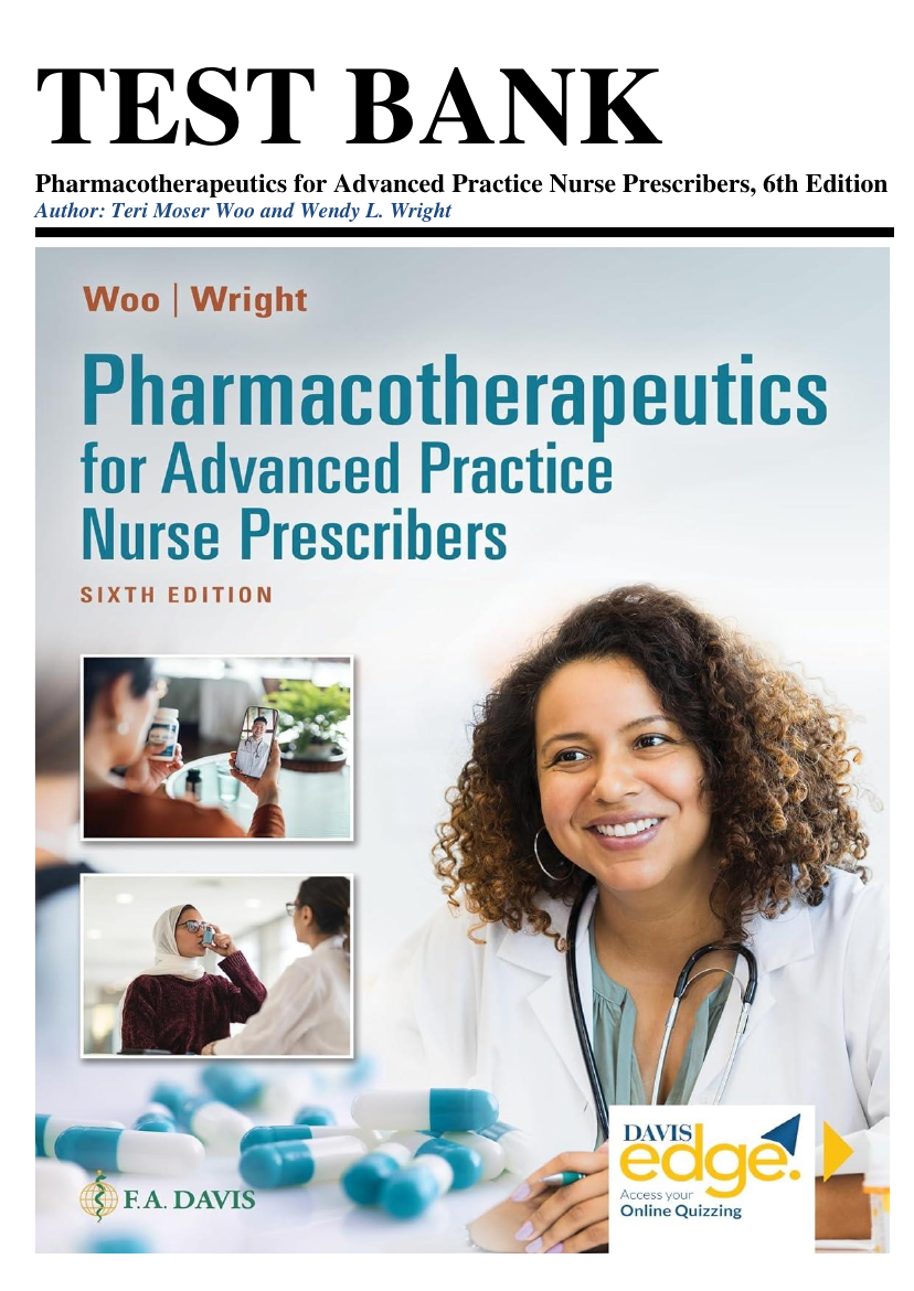 Pharmacotherapeutics for Advanced Practice Nurse Prescribers 6th Edition