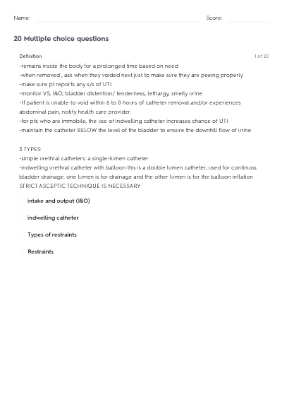 WGU D439 Foundations of Nursing OA – Complete 200+ Question Bank (2026) Course: WGU D439 –, Exams of Nursing