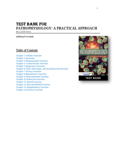 Pathophysiology: A Practical Approach (5th Edition) by Lachel Story