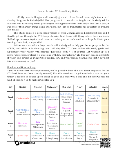 Comprehensive ATI Exam Study Guide
