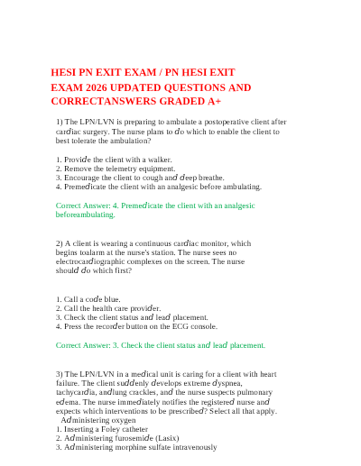 NG Hesi LVN exit exam