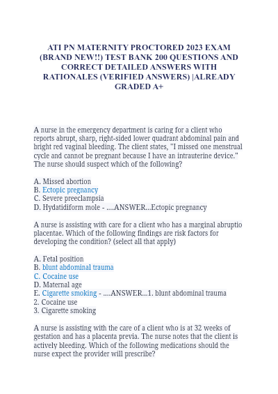 Pn protocor maternal exam