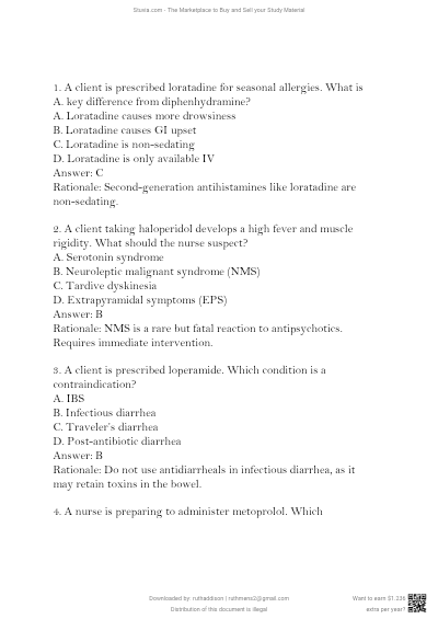 WGU D116 Advanced Pharmacology Objective Assessment (2025/2026) – Actual Exam Questions with Verified Correct Solutions