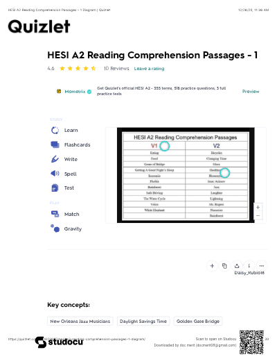 HESI A2 Reading Comprehension V1_V2 2026(A+ )