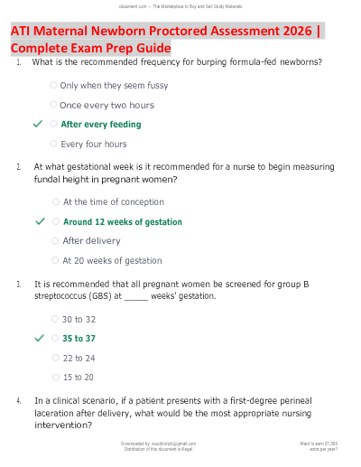 Pn Maternal and Peds proctor 2026