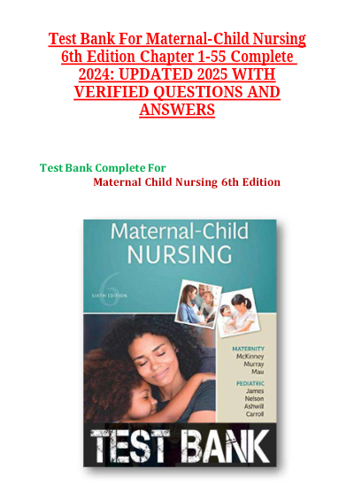 Maternal-Child Nursing, 6th Edition — by McKinney, Murray, Mau (maternity) and James, Nelson, Ashwill, Carroll (pediatric).