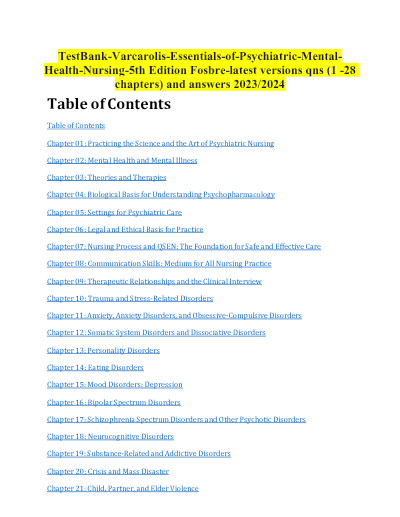 varcarolis essentials of psychiatric mental health nursing 5th edition pdf