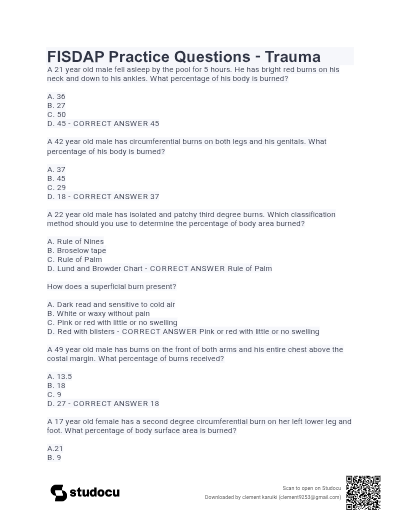 FISDAP Trauma, Medical, Airway, Cardiology, OBGYN, Operations Exam Practice